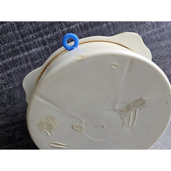 VTG 1970s Clown Face Wind Up Music Box with Rotating Eyes Dial by Sanitoy *WORKS - Picture 8 of 10